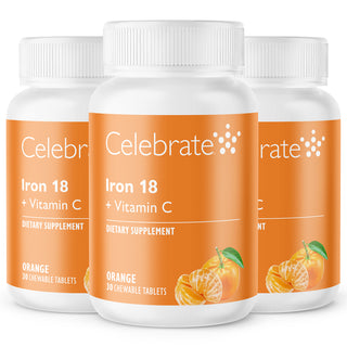 Demir 18 mg + Vitamin C, Çiğnenebilir, Orange 