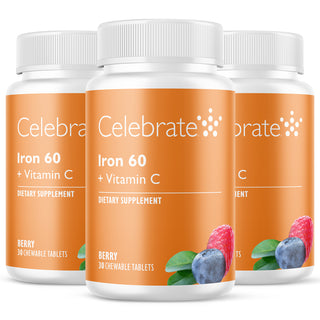 Σίδηρος 60 mg + Βιταμίνη C, Μασώμενο, Berry 