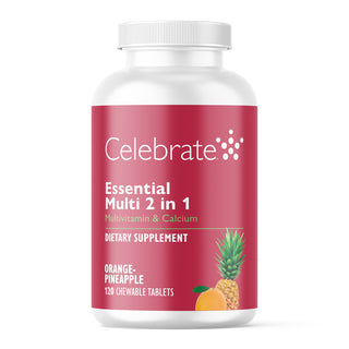 Essential Multi 2'si 1 Arada Multivitamin ile Kalsiyum, Çiğnenebilir