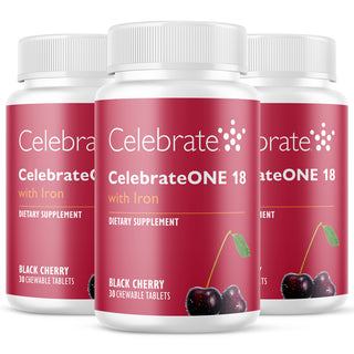 CelebrateONE 18 Μία φορά την ημέρα βαριατρική πολυβιταμίνη με σίδηρο, μασώμενο