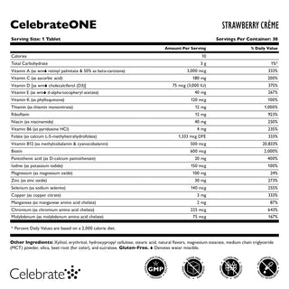 CelebrateONE Bariatric One A Day Πολυβιταμίνη, χωρίς σίδηρο