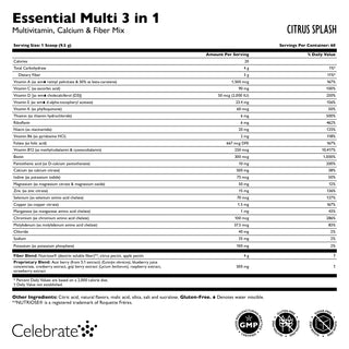 Essential Multi 3'ü 1 Arada Multivitamin ile Kalsiyum İçecek Karışım