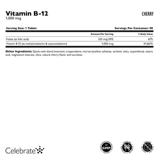 Vitamin B-12 Hızlı Eriyik 