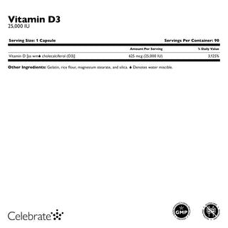 Vitamin D3 625mcg (25.000 IU), Kapsül