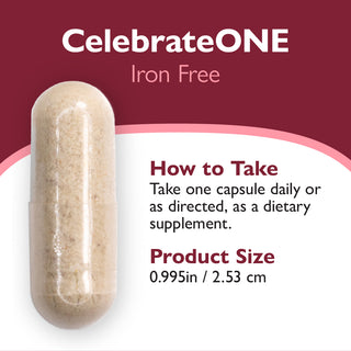 CelebrateONE Once Daily Bariatric Multivitamin χωρίς σίδηρο, κάψουλες