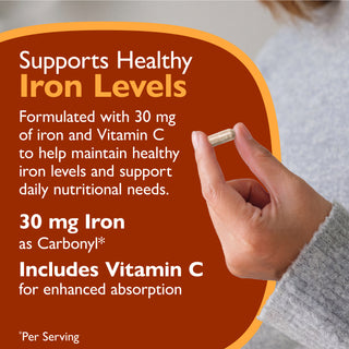Σίδηρος 30 mg + Βιταμίνη C, Κάψουλες 