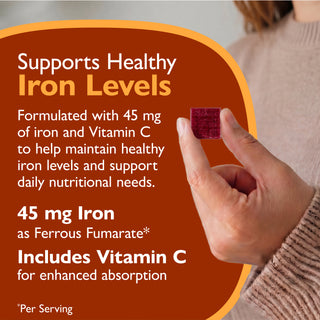 Σίδηρος 45 mg + Βιταμίνη C, Μαλακά μασήματα