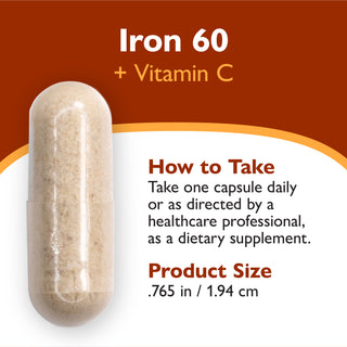 Σίδηρος 60 mg + Βιταμίνη C, κάψουλες